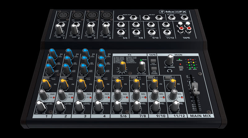 MACKIE MIX12FX 12-CHANNEL MIXER WITH FX
