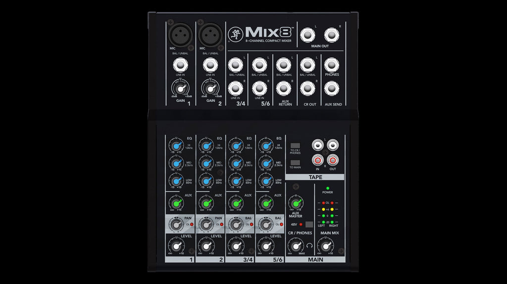 MACKIE MIX8 8-CHANNEL MIXER