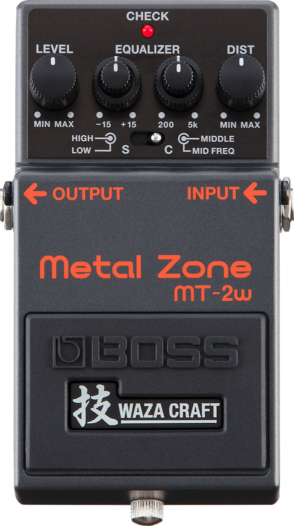 BOSS (MT-2W) WAZA CRAFT METAL ZONE EFFECTS PEDAL