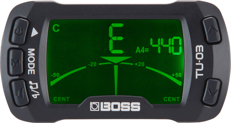 BOSS (TU-03) CLIP-ON TUNER AND METRONOME